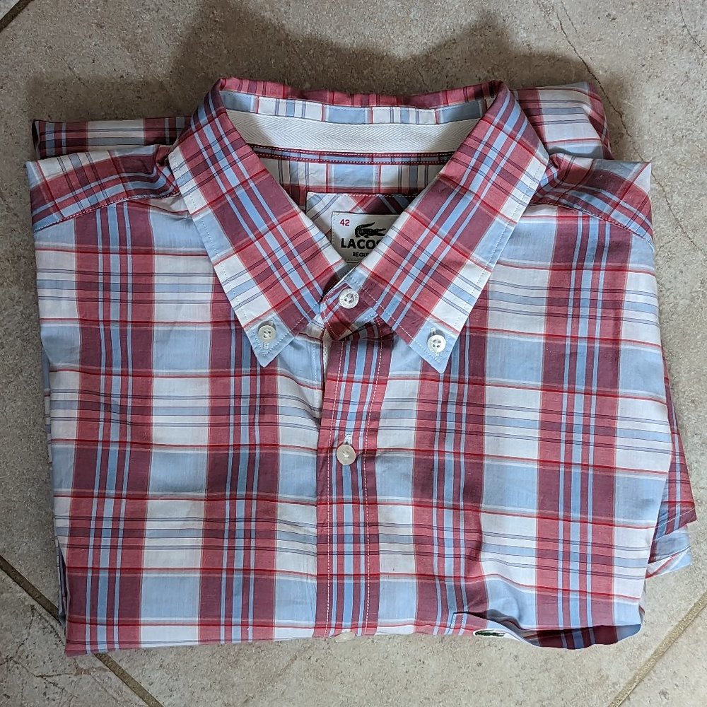 Lacoste Regular Fit Men's Long Sleeve Collared Shirt